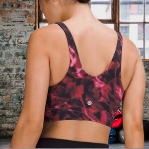 NWT LULULEMON Front-Darting Yoga Bra, B/C Cup - Intensity Pink Blossom Multi 2